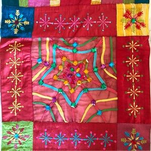 Vintage Pier 1 Colorful Table Runner